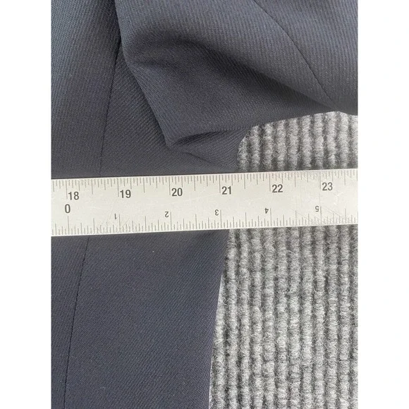 Armani Collezioni Suit Jacket 40 R Black Solid Designer Premium Luxury Italy